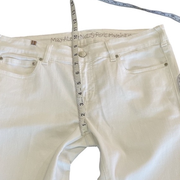 May Atelier Notify Pairs Jeans White Denim Jeans Size 30 - Picture 10 of 12